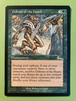 MTG - Defense of the Heart - Urza's Legacy - NM - Image 1