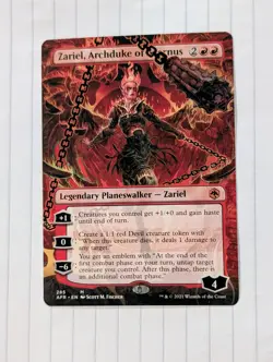 Zariel, Archduke of Avernus (Borderless) #285 NM Forgotten Realms - Image 1