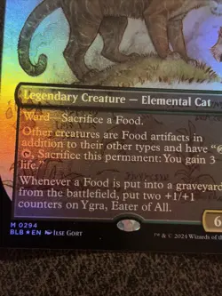 MTG Ygra, Eater of All (Borderless Foil) Bloomburrow 294 LP - NM - Image 5