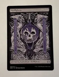 MTG Phyrexian Swamp 269/271 Phyrexia: All Will Be One Full Art Land LP - Image 1