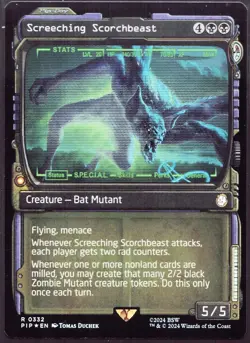 Screeching Scorchbeast - 332 Showcase Foil MTG Fallout - Image 1
