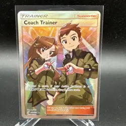 Coach Trainer Full Art 233/236 Ultra Rare Holo SM Unified Minds Pokemon TCG NM - Image 1