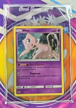 🔥Pokemon TCG Mew SM215 - Black Star Promo Holo - Near Mint English Sleeved 🔥📈 - Image 1