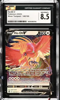 Ho-Oh V 140/195 - Pokemon Silver Tempest CGC 8.5 - Image 1