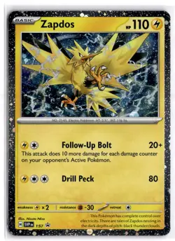 Pokemon Zapdos - Promo Holo SV: Scarlet & Violet Promo Cards 157 NM - Image 1