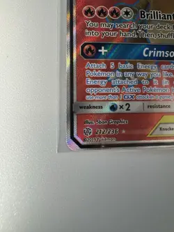 Pokemon Charizard & Braixen GX Full Art Cosmic Eclipse 212/236 Sun and Moon - Image 3