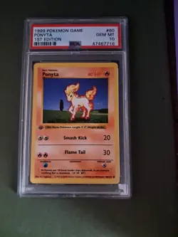1999 Pokemon Psa 10 Ponyta 1st Edition Base Set Shadowless 60/102 - Image 1
