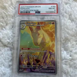 PSA 8 Rapidash #189 2025 Pokemon Dri En-Destined Rivals - Image 1
