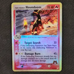 Team Magma's Houndoom 34/95 — Pokemon EX Magma/Aqua (2004) — Reverse Holo — LP+ - Image 1