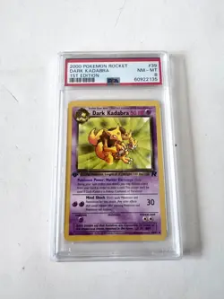 2000 POKEMON ROCKET DARK KADABRA 1ST EDITION - PSA 8 - 39/82 - Image 1
