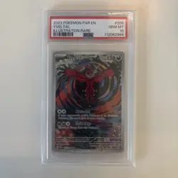 💎 PSA 10 GEM MINT 💎 YVELTAL Illustration Rare Paradox Rift Pokemon 205/182 - Image 1