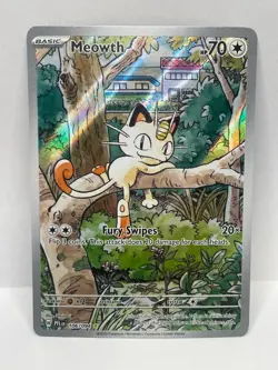 Meowth Illustration Rare Pokemon TCG Phantasmal Flames 106/094 - Image 1