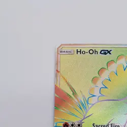 HO-OH GX Sun & Moon Sm80 Rainbow LP Promo Pokemon TCG - Image 2