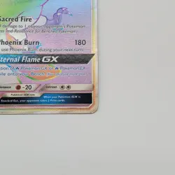 HO-OH GX Sun & Moon Sm80 Rainbow LP Promo Pokemon TCG - Image 4