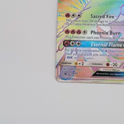HO-OH GX Sun & Moon Sm80 Rainbow LP Promo Pokemon TCG - Image 5