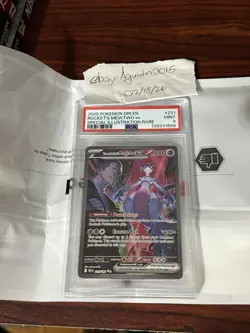 Team Rocket's Mewtwo ex 231/182 Sv10 Destined Rivals Holo RegradeU Pokemon PSA 9 - Image 3