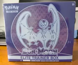 Sun and Moon Base Set ETB - Lunala Elite Trainer Box - 2017 Pokemon - READ 728192530920 - Image 1