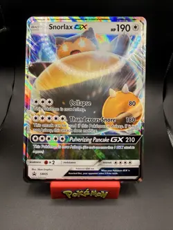Pokemon Snorlax GX Full Art Promo SM05 Near Mint NM - Image 1