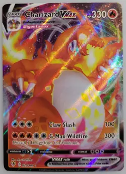 Charizard VMAX 020/189 Swsh03: Pokemon Darkness Ablaze Holo LP (1 of 2) - Image 1