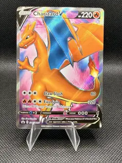 CHARIZARD V SWSH050 PROMO SWSH BLACK STAR POKEMON NM - Image 1