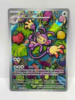 Ambipom Illustration Rare Pokemon TCG Phantasmal Flames 107/094 - Image 1