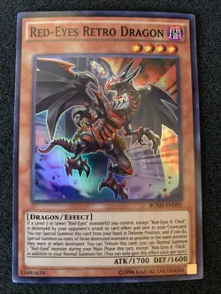 Red-Eyes Retro Dragon (BOSH-EN095) Breakers of Shadow Unlimited NM - Image 1