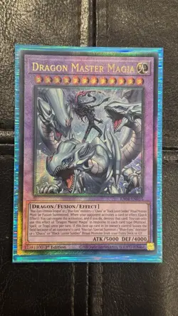 [EURO PRINT] Dragon Master Magia (PUR) RA04-EN055 1st Edition NM YUgioh - Image 1