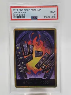 2024 One Piece Japanese PRB01 King GOLD Don!! PSA 9 - Image 1