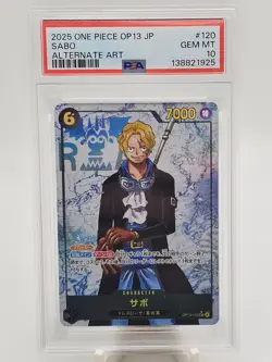 2025 One Piece Japanese OP13 Sabo SEC Alternate Art PSA 10 - Image 1
