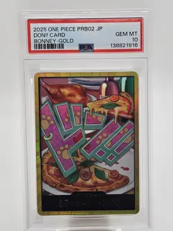 2025 One Piece Japanese PRB02 Jewelry Bonney GOLD Don!! PSA 10 - Image 1