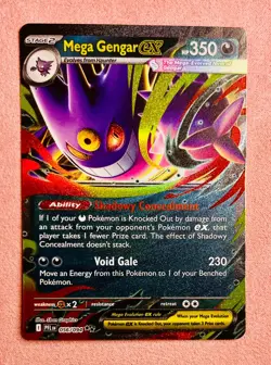 Mega Gengar ex | 056/094 | Phantasmal Flames | 2025 Pokemon Card Rare | NM - Image 1