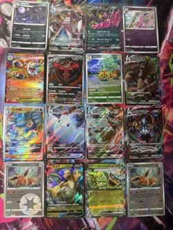 Pokemon 16 Card Lot nm V Max Mega Amazing Ex HOLO Rare Hits Only F78 - Image 1