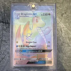 Dragonite GX SM156 Sun & Moon Promos Full Art Holo Promo Pokemon TCG Card Stock - Image 1