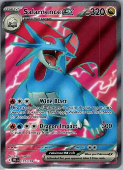 Salamence ex 177/159 SV09: Journey Together - Pokemon Card - NM - Image 1