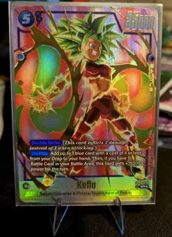 Kefla FB08-034 Alternate Art Saiyan's Pride Dragon Ball English Card Fusion Worl - Image 1