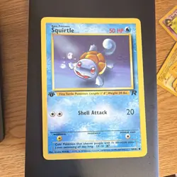 Pokemon Squirtle Rare 1st Edition Team Rocket 50 HP 68/82 Card - Image 1