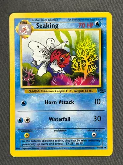 Seaking 46/64 Base Set Series Jungle UNCOMMON Stage 1 POKEMON CARD 1999 - NM - Image 1