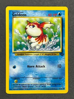 Goldeen 53/64 Base Set Series Jungle COMMON Basic Pokemon Card WOTC 1999 NM - Image 1