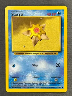 Staryu 65/102 Base Set Series Base Set 2 COMMON 1999 Pokemon Card WOTC NM - Image 1