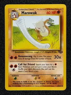 Marowak 39/64 Base Set Series Jungle UNCOMMON POKEMON CARD 1999 - NM - Image 1