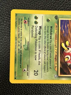 Pokemon TCG Shuckle Neo Genesis 1st Edition Common Card 72/111 - Image 3