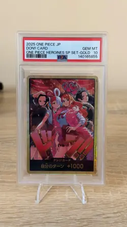 2025 ONE PIECE JAPANESE ONE PIECE HEROINES SPECIAL SET GOLD DON!! CARD PSA 10 - Image 3