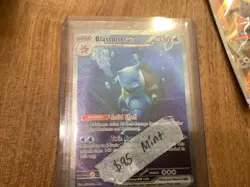 Pokemon Blastoise EX Chase card 151 Mint Condition - Image 1