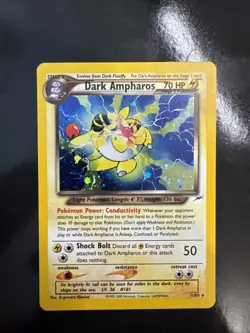 Pokemon Dark Ampharos TCG Neo Destiny Card 1/105 NM - Image 1