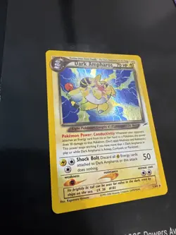 Pokemon Dark Ampharos TCG Neo Destiny Card 1/105 NM - Image 2