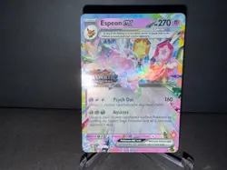 Espeon ex 034 2025 Pokemon Prismatic Evolutions RR Stamped Promo Card NM+ - Image 3