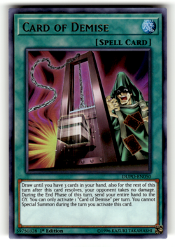 Card of Demise DUPO-EN050 Ultra Rare Duel Power LP - Image 1