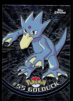Pokemon Card - Golduck Topps Chrome TV Animation Edition 55 Foil - Image 1