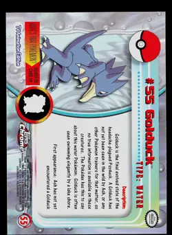 Pokemon Card - Golduck Topps Chrome TV Animation Edition 55 Foil - Image 2