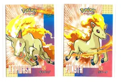 Pokemon Card Database Attacks Cracked Ice Holo Ponyta #077 & Rapidash #78 - Image 1